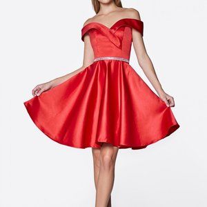 Off Shoulder Sweetheart Prom Dress CD0140